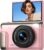 Digital Camera 4K for Photography Vlogging: 64MP Compact Photo Camera for Video 180 Flip Screen 3 Portable Digital Cameras with 16X Digital Zoom for Kids Beginners Adults Pink(SD Card Not Included)