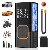 Digital Cordless Electric Car & Bike Tyre Inflator Air Compressor Dual Values Display – Sold by Borgbo / FBA