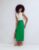 Dimitra Linen Column Skirt – Rich Emerald