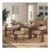 Dining Chairs Set of 6, Upholstered Chenille, Padded Seats
