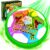 Dinosaur Hover Football with LED Lights, Football Gifts for Boys Age 3-9 Dinosaur Toys Gifts for 3-9 Year Old Boys Air Power Glow Soccer Toy with Soft Foam Bumper – Easter Gifts for Kids
