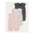 Dinosaur Sleeveless Zip Fasten Rompers 3 Pack