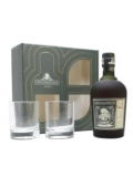 Diplomatico Reserva Exclusiva Venezuelan Rum 2 Glasses Gift Set 70cl free postage