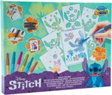 Disney Lilo and Stitch Blow Pens for Kids – x 7 Blowpens and 6 Stencils – Blo Pens Airbrush Art for Colouring, Mess Free Markers, Craft Set for Girls and Boys 3 – Birthday Gifts for Girls Age 6 7 8
