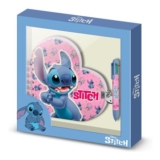 Disney Lilo and Stitch Heart Diary with 6-Coloured Pen, Blue