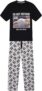 Disney Mens T-Shirt And Long Leg Pyjama Bottoms – The Mandalorian The Child Grogu Pyjama Set Black Grey 2 Piece Short Sleeve Top With Printed Lounge Shorts BCI Cotton Sizes S XL