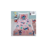 Disney Stitch Christmas Pink Kids Bedding Set – Single