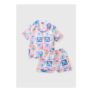 Disney Stitch Girls White Satin Short Pyjama Set (5-8yrs)