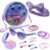 Disney Stitch Handbag for Kids Cute Shoulder Bag with UV400 Sunglasses Hair Clip Hairbands Hair Accessories for Girls Pretend Play Dress Up Stitch Gifts