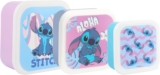 Disney Stitch Stackable Lunch Boxes – Set of 3, Durable & Eco-Friendly, Ideal for Kids & Lilo & Stitch Fans – Perfect for School, Picnics & Travel