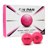 Distance Max Golf Balls – 12 Pack for Enhanced Distance, Control & Accuracy, Ideal Golf Gift for All Swing Speeds with Bold Target Graphic,