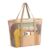 Dntorx Womens Mesh Beach Bag, Lightweight Khaki Tote
