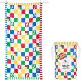 Dock & Bay Quick Dry Beach Towel – Wild Card, Extra Large Sand-Resistant, Includes Travel Bag, Lightweight & Compact, 100% Recycled DryQ Fabric, Extra Large (200x90cm, 78×35)