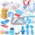 Doctor Set for Kids 3-5 – Pretend Role Play Medical Set Toys for Boys Girls Vet Kit with Dog, Stethoscope, Dress Up Costume & Carrying Bag, Birthday Gifts for Toddlers