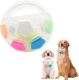 Dog Calming Ball With Handle, Interactive Stress Relief Toy for Dogs Squeaky Portable Floatable Dog Puppy Chew Toy All (C)
