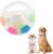Dog Calming Ball With Handle, Interactive Stress Relief Toy for Dogs Squeaky Portable Floatable Dog Puppy Chew Toy All (C)