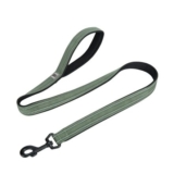 Dog Leash 110cm Padded Reflective Army Green L