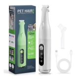 Dog Paw Trimmer with LED Light, 20mm Widen Blade