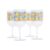 Dolce Vita Multicolour Printed Wine Glass 4 Pack