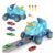 Doloowee Dinosaur Track Car with Inertia Gift for Boys 3-5