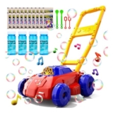 Doloowee Red and Blue Bubble Lawn Mower for Toddlers