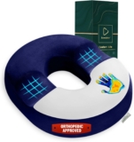 Donut Cushion for Hemorrhoids, Memory Foam Seat Cushions for Tailbone & Coccyx Support, Ergonomic Hemorrhoid-Friendly Ring Shape, Doughnut Pillow for Office Chair, Wheelchair, Postpartum