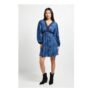 Dorothy Perkins Petite Lace Trim Long Sleeve Printed Mini Dress