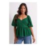 Dorothy Perkins Petite Sweetheart Tie Back Puff Sleeve Top