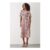 Dorothy Perkins Pink Floral Flutter Sleeve Shirred Waist Midi Dress