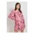 Dorothy Perkins Pink Floral Gathered Bodice Lace Back Long Sleeve Mini Dress