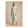 Dorothy Perkins Tie Front Flutter Sleeve Printed Jersey Midi Dress