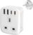 Double Dragon 20W Fast Charging 5-in-1 UK to EU Travel Adapter 2 USB-A & 2 USB-C Ports Converts UK 3 PIN Plug to European 2 PIN Plug in Spain, France, Portugal, Germany, Greece, Italy, Sweden, etc