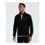 Double Knit Track Jacket in True Black