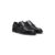 Double Monk Shoes in Leather with Perforated Detail