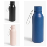 Double Wall Stainless Steel Leak-Proof Drinks Bottle, 500ml – Navy, Pink, Black (£2.95 C&C)
