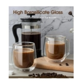 Double Walled Glass Coffee Mugs Set of 2