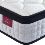 Doublelife King Size Mattress 5FT, 10.2 Inch Gel Memory Foam 9 Zone Orthopedic Mattress, Breathable Foam with Individually Pocket Spring, Motion Isolation, Edge Support(150x200x26cm)