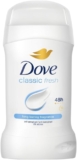 Dove Classic Fresh Anti-Perspirant Cream Womens Deodorant Stick with ¼ moisturising cream for 48 hour sweat protection and long-lasting fragrance 50 ml