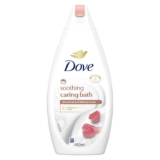 Dove Soothing Caring Bath Soak with ¼ moisturising cream, almond cream & hibiscus for an indulgent bubble bath 450 ml