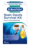 Dr. Beckmann Stain Devil Survival Kit, Pen & Ink Stains 1 x 50 ml, Fat & Sauces 1 x 50ml, Fruit & Drinks 1 x50 gm S&S £2.11