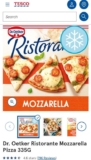 Dr. Oetker Ristorante Mozzarella Pizza 335G – Clubcard Price