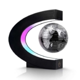 Dracarys Magnetic Levitation Floating Globe, Levitating C Shape with LED Lights Touch Control – Sold By Dracarys Premium/FBA