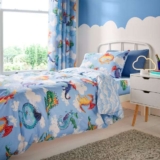 Dragons 100% Cotton Reversible Duvet Cover and Pillowcase Set – Cot Bed/Toddler size. Free C&C