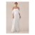 Draped Chiffon Wedding Dress