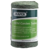 Draper 100m Garden Twine Strong Garden String Jute Twine String for Climbing Plants – Green 40398
