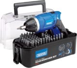 Draper 3.6v Cordless Li-Ion Screwdriver Kit 1/4 Hex Drive 230V AC Charger