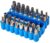 Draper 33 Piece Security Bit Set 1/4 Metric Screwdriver Kit 25mm Precision Hand Tools Accessories Heavy-Duty Storage Case