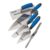Draper 70372 Soft Grip Trowel Set, 5 Piece, Silver and Blue