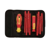 Draper XP1000 10 Piece Precision Screwdriver Set VDE Dual Insulated Interchangeable Blade
