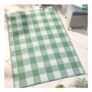Dreams & Drapes Gingham Outdoor Rug 120cm X 170cm Green